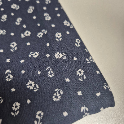 Pferde-Dinkelspelzkissen-Stoff-Blau mit Blumen