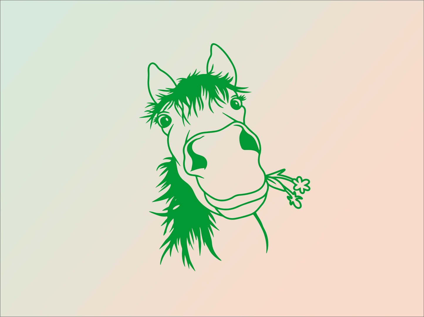 Pferd Blume