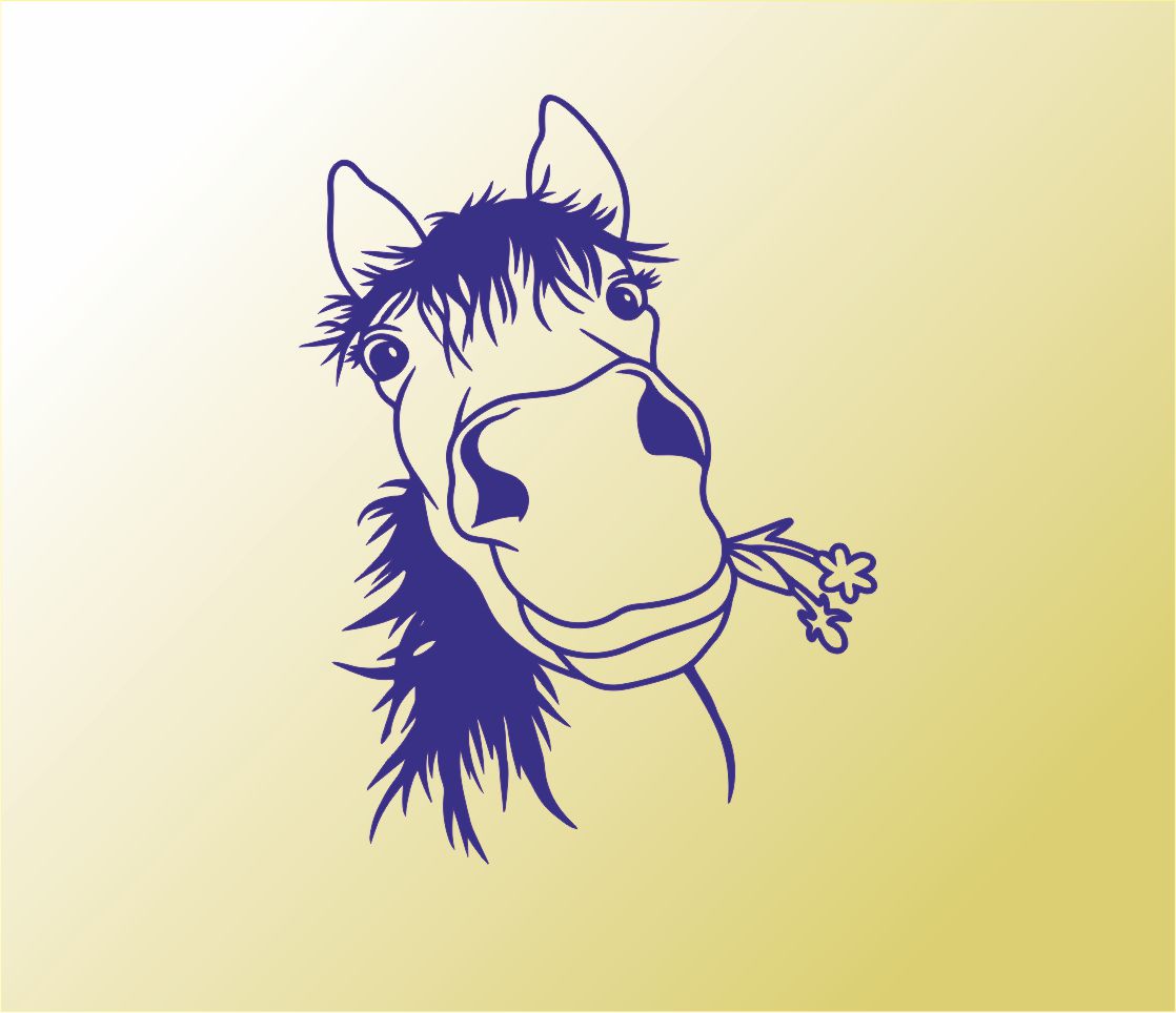 Pferd Blume