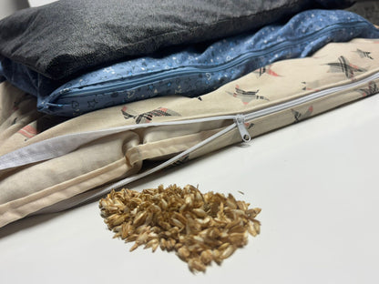 Gestepptes Dinkelspelzkissen für Pferde