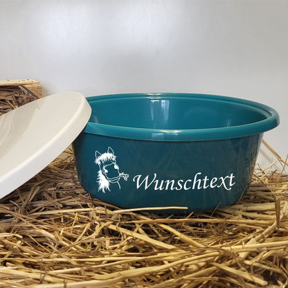 Futterschüssel 6l personalisierbar mit Deckel