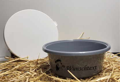 Futterschüssel 6l personalisierbar mit Deckel