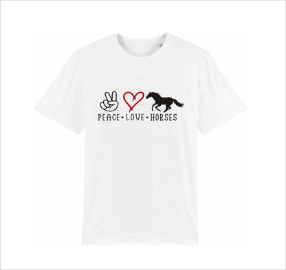 T-Shirt Peace Love Horses