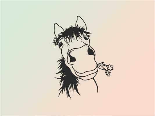 Pferd Blume