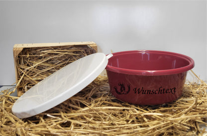 Futterschüssel 6l personalisierbar mit Deckel