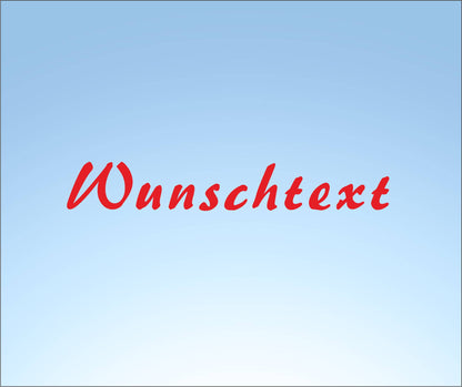 Futtertonnen Aufkleber Wunschtext