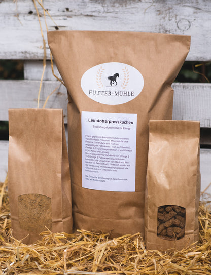 Leindotter Pellets gemahlen