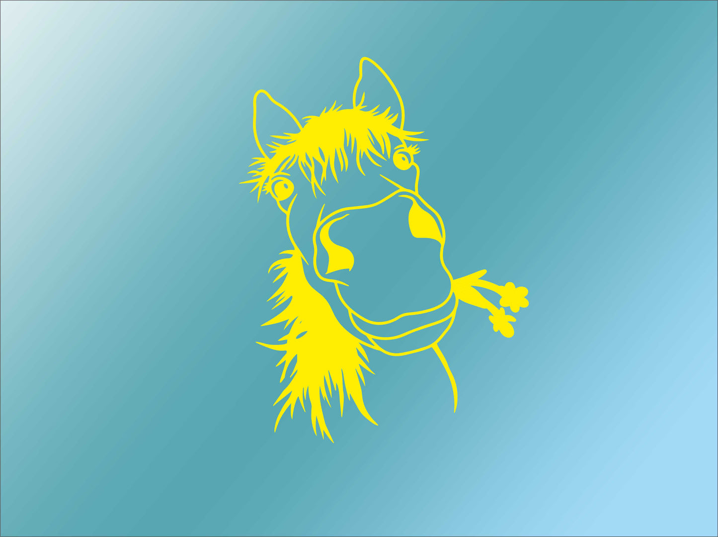 Pferd Blume