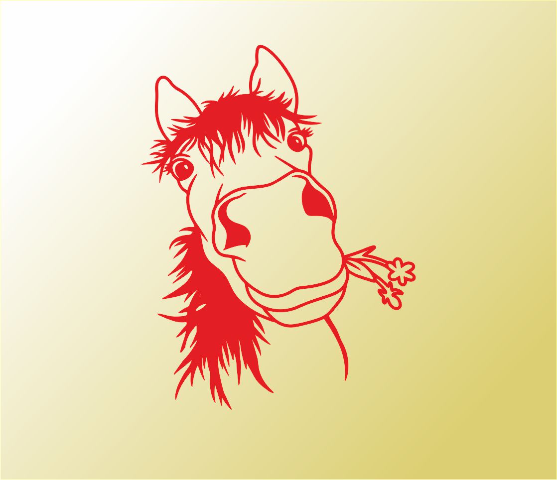 Pferd Blume